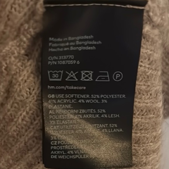 NWT H&M Taupe Long Cardigan - Picture 8 of 8